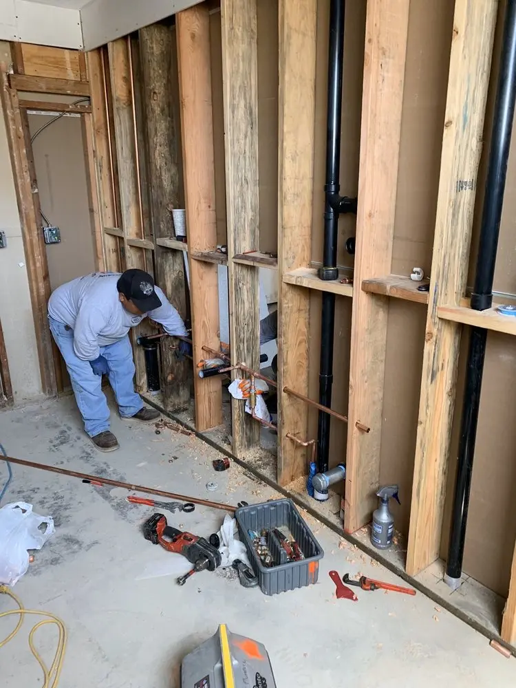 Commercial rough-in plumbing for Water Heater Replacement in Larchmont Village